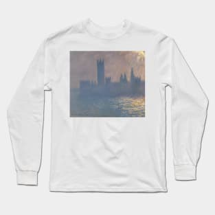 Houses of Parliament, Sunlight Effect by Claude Monet Long Sleeve T-Shirt